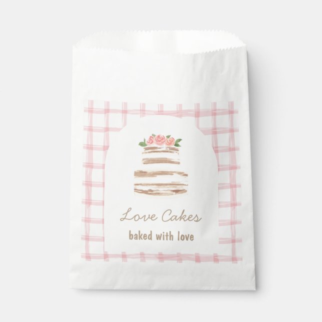 Sacolinha Custom Name Wedding Cake Business Sticker (Frente)
