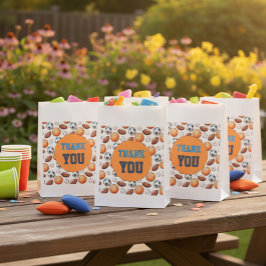 Sacolinha Custom Sports Balls Birthday Thank You Favor Bags