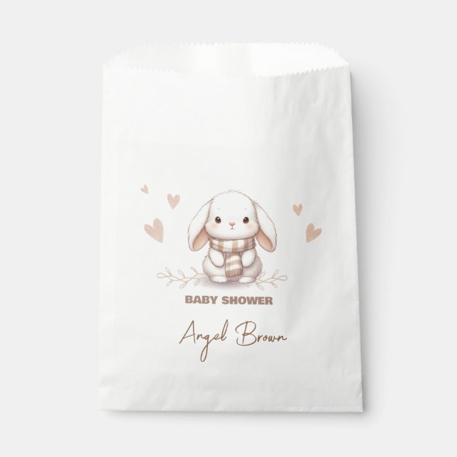 Sacolinha Cute Bunny Baby Shower Favor (Frente)