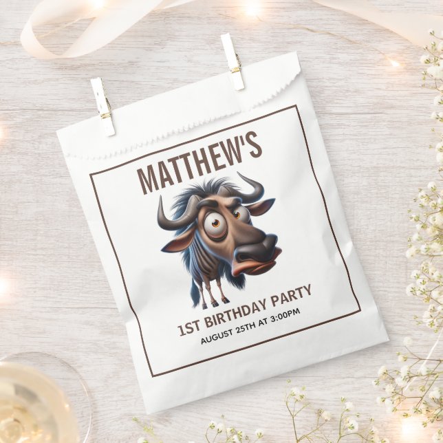 Sacolinha Cute Crazy Cheetah Farm Theme 1st Birthday (Cortado)