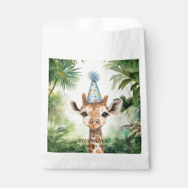 Sacolinha Cute Giraffe Jungle Baby Shower Party Beautiful