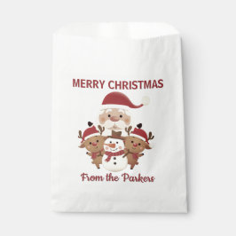 Sacolinha Cute Holiday  personalized favor gift bag 