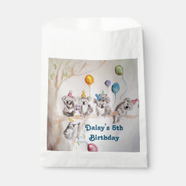 Sacolinha Cute Koala Bear Birthday Partido Animal Party Favo
