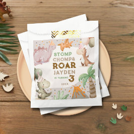 Sacolinha Cute Pastel Dinosaur Birthday Party