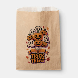 Sacolinha Cute Retro Trick or Treat Halloween Favor Bags