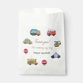 Sacolinha Cute Service Vehicle Birthday bash Favor Bags