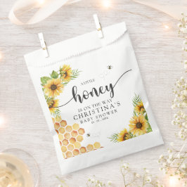 Sacolinha Cute Sunflower Bee Baby Shower