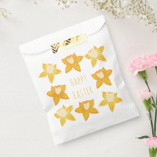 Sacolinha Daffodil Amarelo felz pascoa