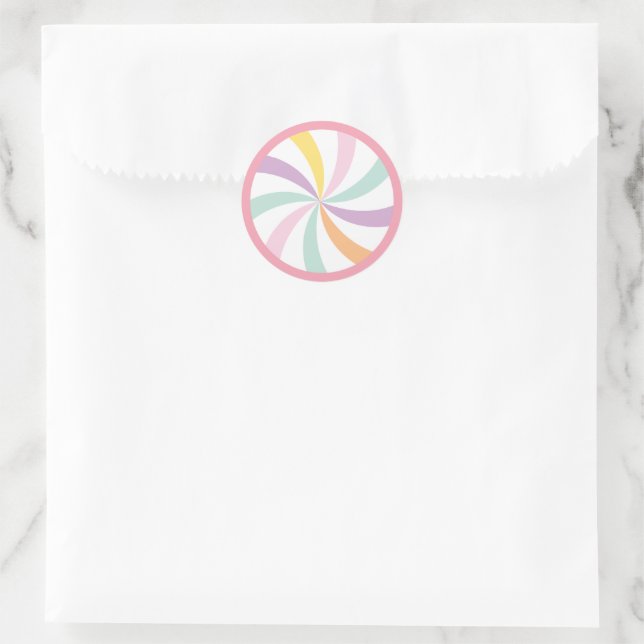 Sacolinha de favor com adesivo para primeiro anive (Bolsa)