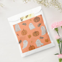 Sacolinha de Favor de Halloween de Fantasma e Abób