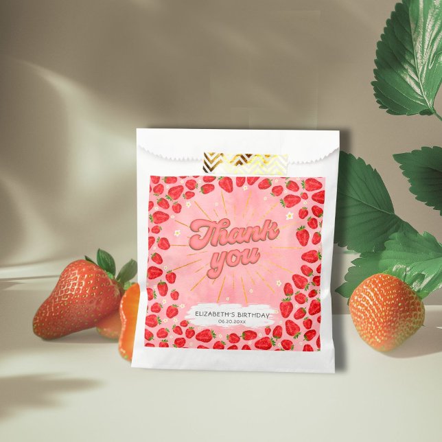 Sacolinha de Favor Floral de Morango Vermelho Obri (Criador carregado)