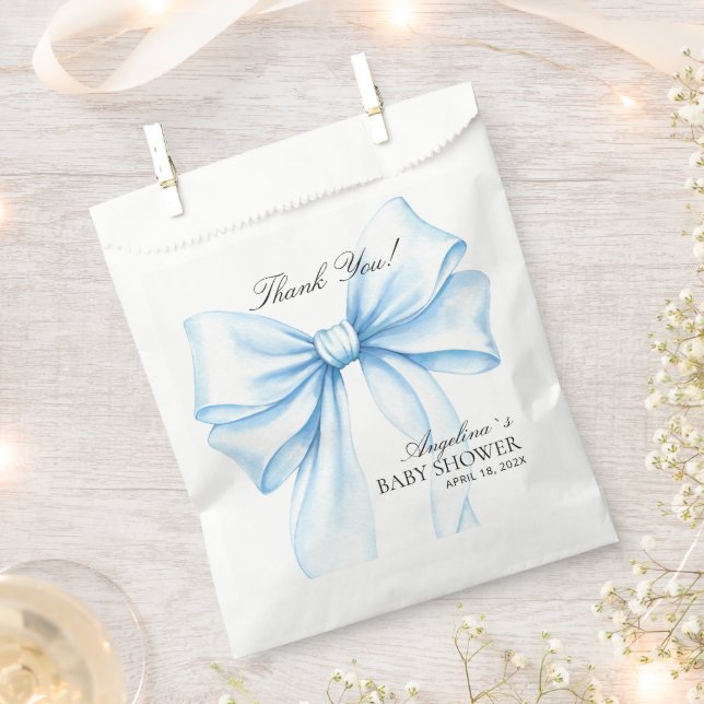 Sacolinha de Favor Obrigado Baby Shower. (Cortado)