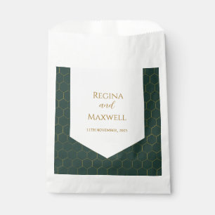Sacolinha Deco Da Arte Do Casamento vintage Dourado, Dourado