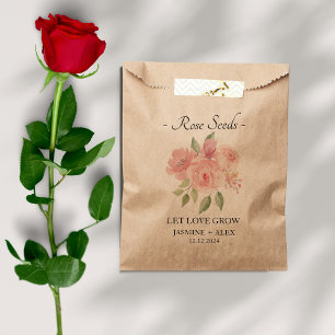 Sacolinha Deixe o amor crescer l Rosa Seeds Favor Bag