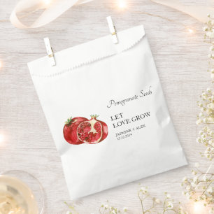 Sacolinha Deixe o amor crescer Pomegranate Seed Wedding Fa