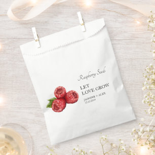 Sacolinha Deixe o amor crescer Raspberry Seed Weding Favor