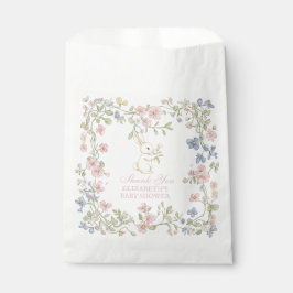 Sacolinha Delicado Rosa Vintage Chá de fraldas de coelho flo