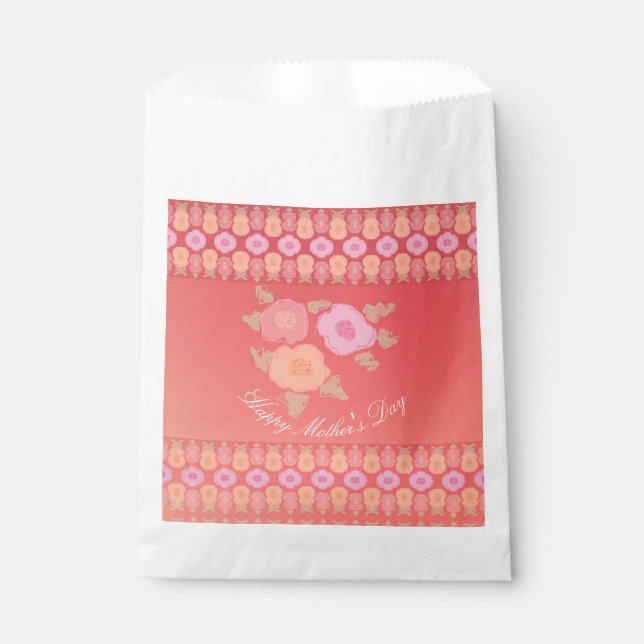 Sacolinha Delicar Floral Com Rosa (Frente)