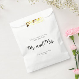 Sacolinha Desejo-Te Riqueza Bolsas Pretas De Casamento Branc