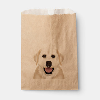 Sacolinha desenho animado labrador amarelo