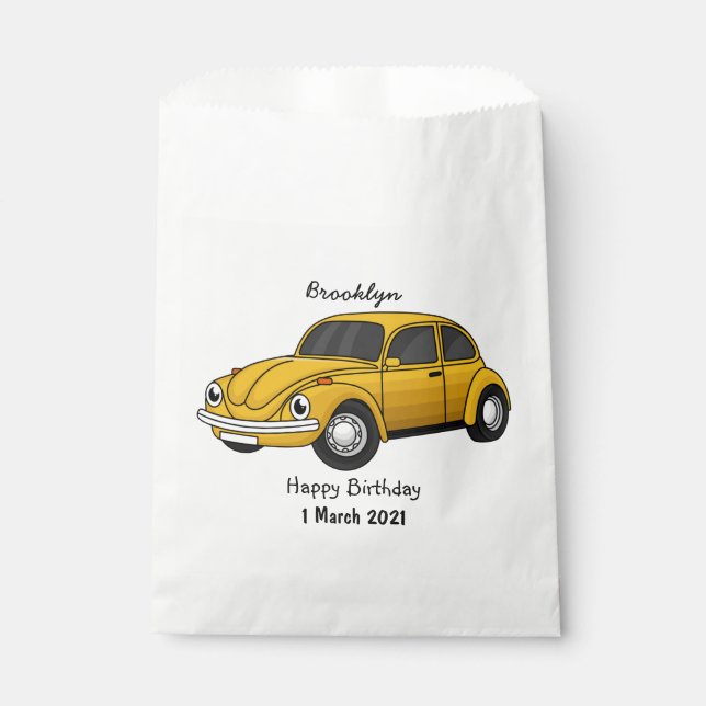Sacolinha Desenho de carro clássico (Frente)