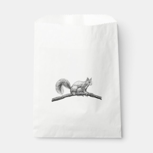 Sacolinha Desenho de esquilo (Frente)