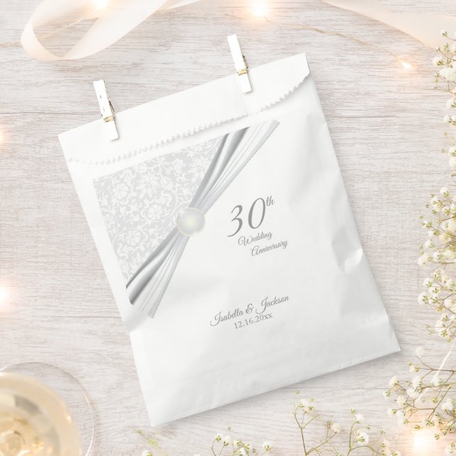 Sacolinha Design de 30 de Casamento bonito (Cortado)