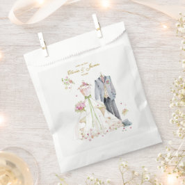 Sacolinha Detalhes personalizados Noiva & Noivo 