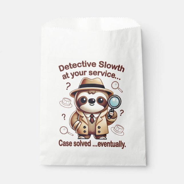 Sacolinha "Detetive Sloth" Sloth Private Eye (Frente)