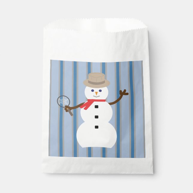 Sacolinha Detetive Snowman, divertido e Rico (Frente)