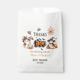 Sacolinha Dia das Bruxas de Orange e Black BOO Obrigado