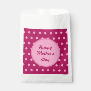 Sacolinha Dia de as mães Feliz Favorece Bolsas (Magenta e Ro