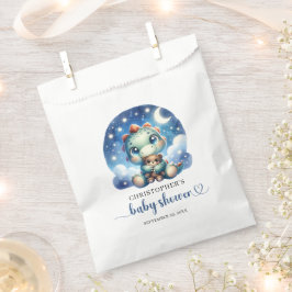 Sacolinha Dino para bebês e Chá de fraldas para ursos de pel