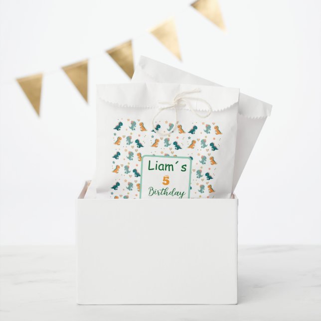 Sacolinha Dinosaur Party Favor Bags (Festa)