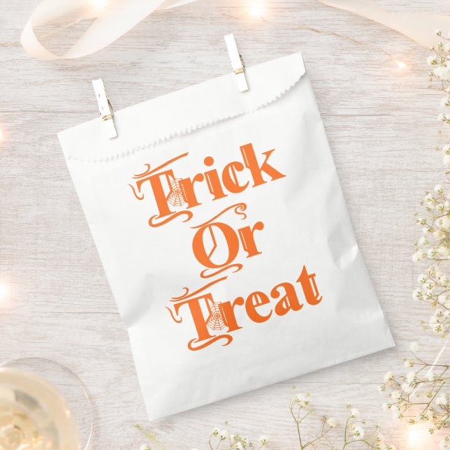 Sacolinha Disco Spooky ou Treat Cobweb Lettering (Cortado)