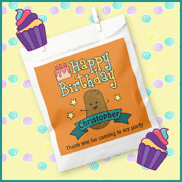 Sacolinha Diversão Feliz Aniversário Batata Personalizado