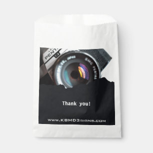Sacolinha Dizendo Obrigado Fotógrafo Branco Negro