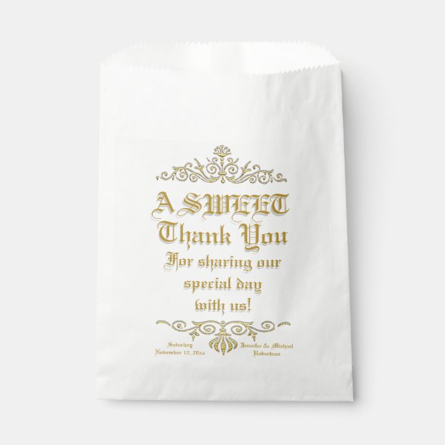 Sacolinha Doce Ameaça Casamento Favor Candy Bag (Frente)