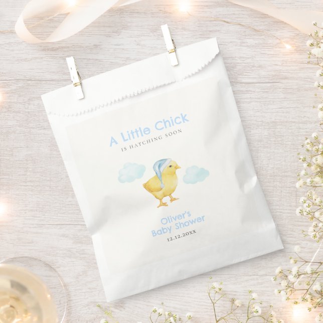 Sacolinha Doce Céu Azul Nuvem Pequeno Frango Chá de Bebê  (Cortado)