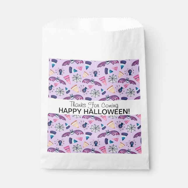 Sacolinha Doce Lavanda de Halloween Favor Bolsas (Frente)