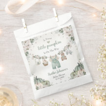 Doce Pequena Abóbora Churrasco de Bebê Outono