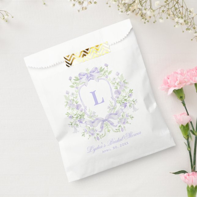 Sacolinha Doces Crest com Arcos de Lavanda | Chá de panela (Selado)