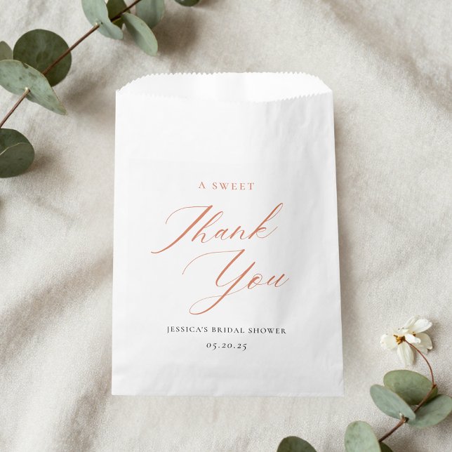 Sacolinha Doces Elegantes de Chá de Noiva Floral de Citrus (Criador carregado)