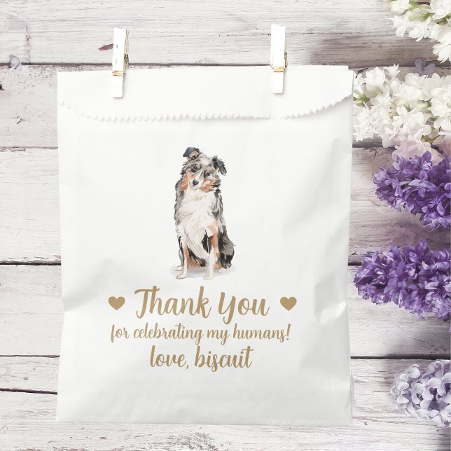 Sacolinha Dog Treat Wedding Favor Bag (Criador carregado)