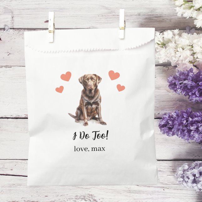 Sacolinha Dog Treat Wedding Favor Bag (Criador carregado)