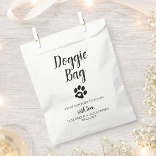 Sacolinha Doggie Bag Biscuit Bar Dog Treat Wedat Favor Bag