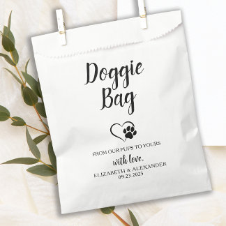 Sacolinha Doggie Bag Dog Treat Wedat Favor Bag Biscuit Bar