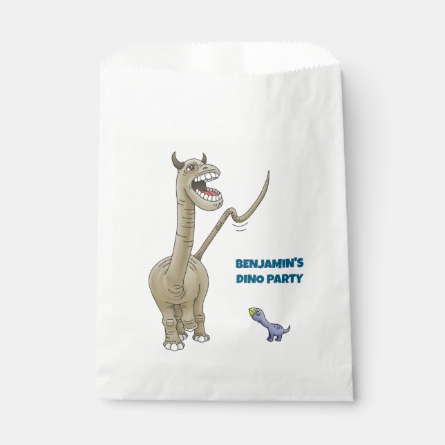 Sacolinha Dois dinossauros cúbicos (Frente)