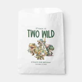 Sacolinha Dois Festa de segundo aniversário de Dinossauro Ge