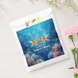 Sacolinha Dois Menos Peixes No Mar Casamento Subaquático
